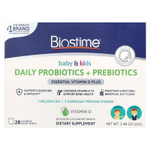 Biostime, Для малышей и детей, ежедневные пробиотики и пребиотики, для новорожденных до 6 лет, 28 пакетиков-саше без вкуса, по 1,5 г (0,05 унции)