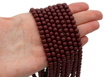 Нить бусин из гематита "Спелая вишня" 6,4мм
