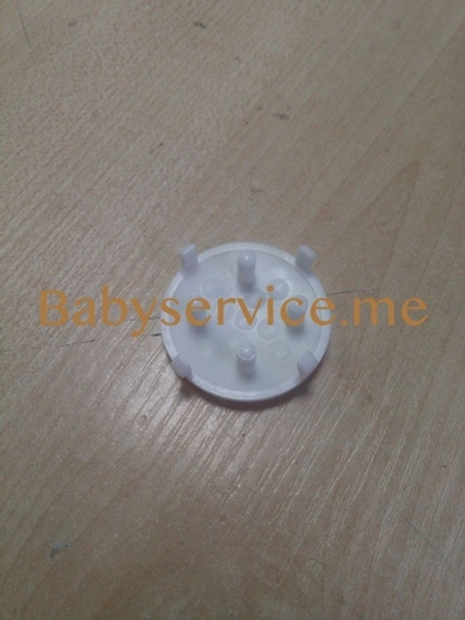 Кнопка для шарнира складывания ручки У D=38,5мм БЕЛАЯ