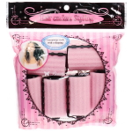 Бигуди поролоновые с зажимом 8шт «Styling», цвет розовый, d=3,5см