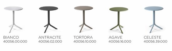 Стол пластиковый обеденный Step + Step Mini цвет тортора Италия Nardi