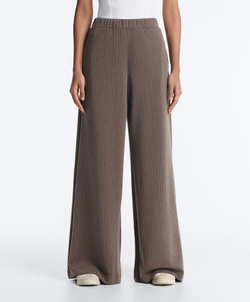 OYSHO Прямые брюки с асимметричной полосой и модалом, серо-лиловый