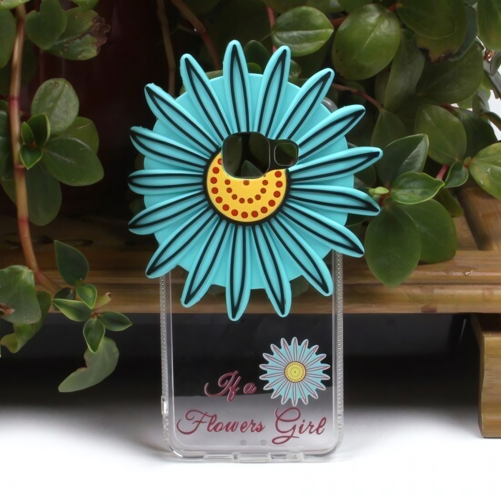 Силиконовый чехол "Цветы" для Samsung Galaxy A3 (2016), 009869