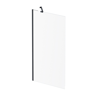 Душевая шторка на ванну 80х140, фиксированная AM.PM Gem W90BS-080-140BT Стекло прозрачное, профиль черный