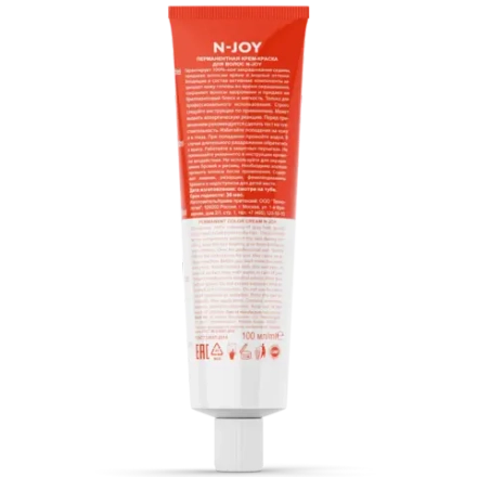 OLLIN PROFESSIONAL N-JOY - перманентная крем-краска для волос, 7/12 русый пепельно-фиолетовый, 100 мл