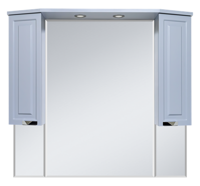 Зеркальный шкаф Misty Терра 110 (серый)