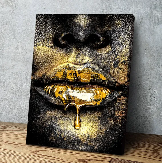 Постер "Губы в золоте"