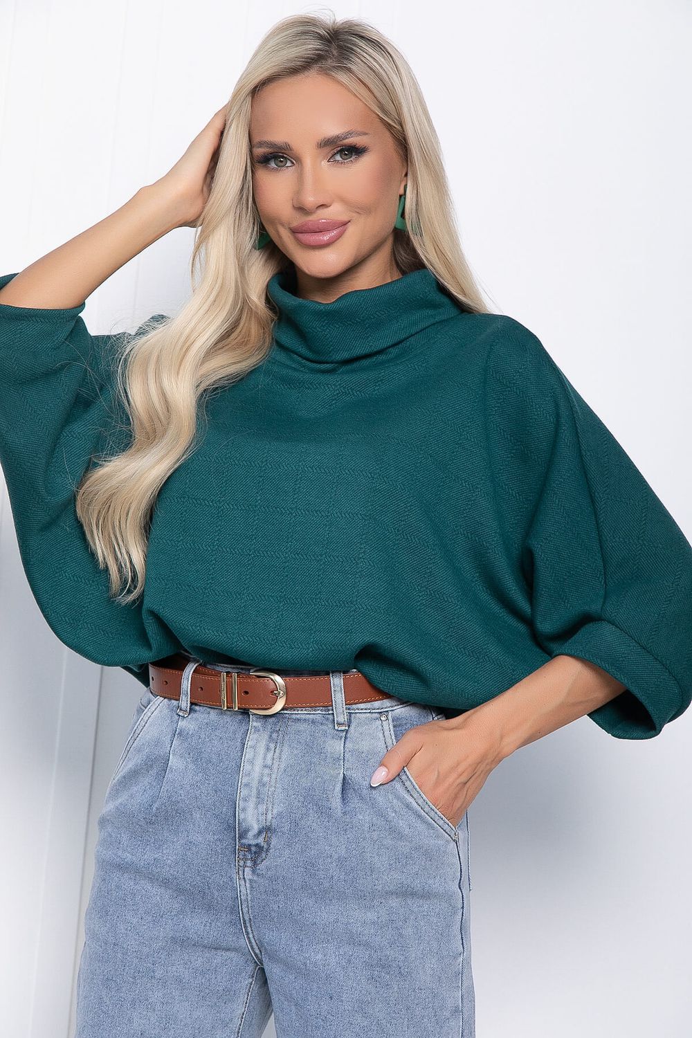 Блуза Барбара (зеленая) Б10986 LT Collection