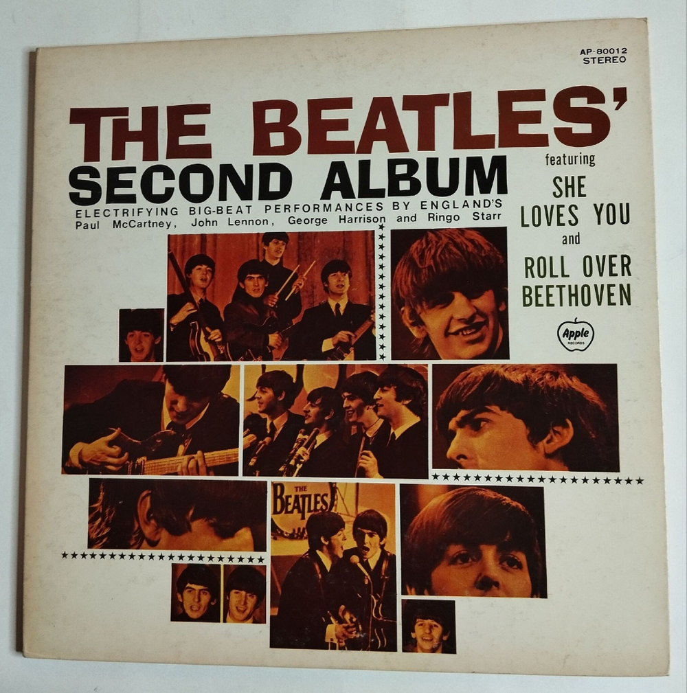 Винтажная виниловая пластинка The Beatles Second Album (Japan 1973) (No Obi) EX