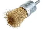Щетка для дрели, тип "Чашка", латунированная витая проволока 0,3 мм, 25 мм, cutop profi, 82-541