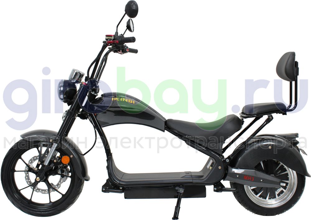 Электроскутер IKINGI HARLEY CHOPPER 4000W (60V/30Ah) - Чёрный Электроскутер IKINGI HARLEY CHOPPER 4000W (60V/30Ah) - Чёрный фото №4