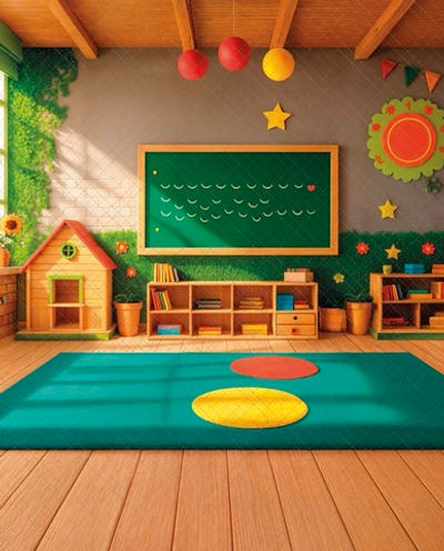 Детская игровая комната №25.09-1 - фон неопреновый