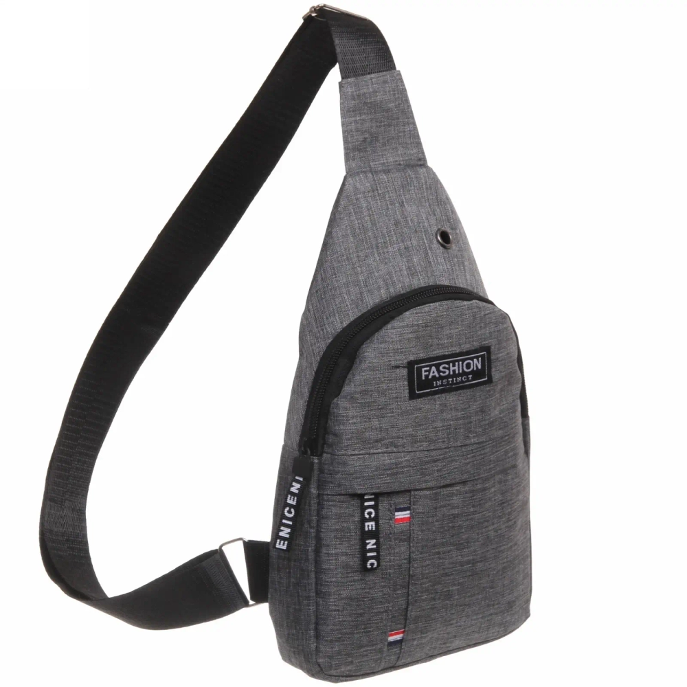 Сумка - мессенджер «Element - hit», цвет серый, одно отделение и карман, 30*17*5см