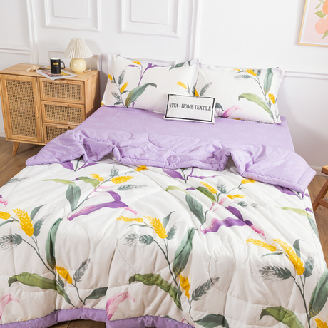 Комплект постельного белья Сатин с Одеялом 100% хлопок 160x80 на резинке OBR111