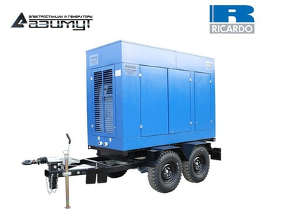Дизельный генератор Азимут ЭД-100-Т400-1РПМ19 Ricardo на шасси в капоте