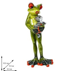 GAEM Фигурка декоративная "Лягушка", L6,5 W5 H15 см