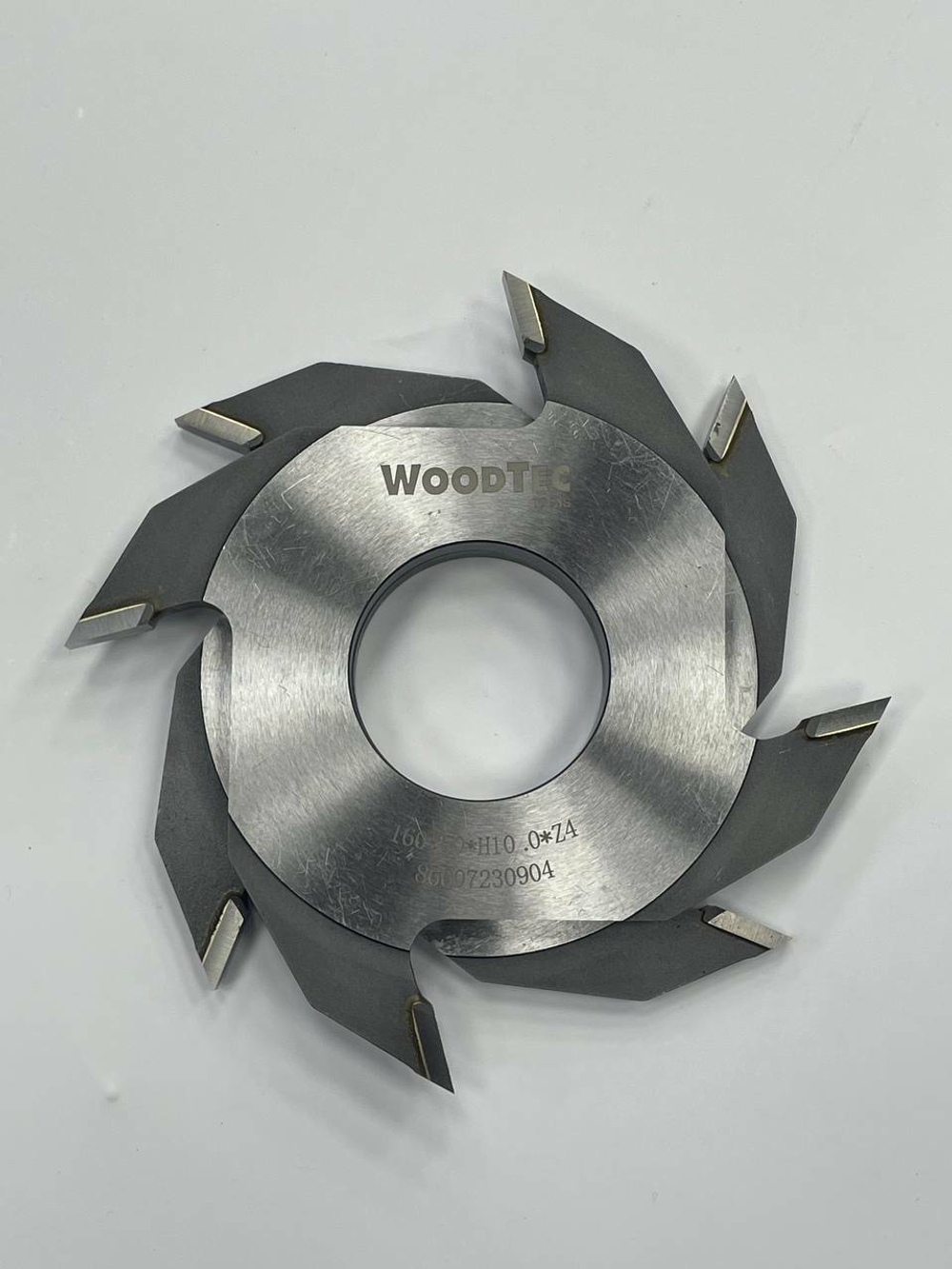 Фреза для сращивания древесины на микрошип заплечик 160x50 H10 Z4 ТСТ WoodTec