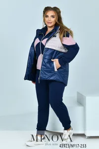 Жилет 17-253-синий-пудра Minova