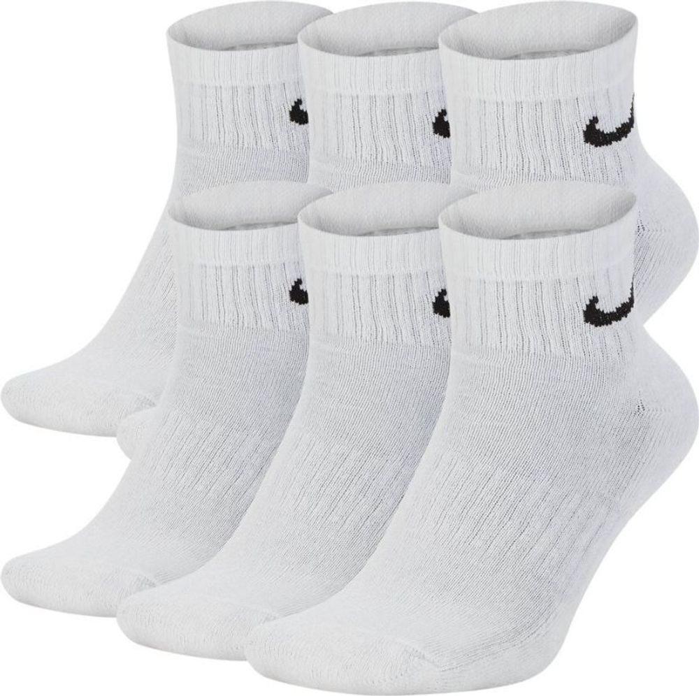 Носки теннисные Nike Everyday Cotton Cushioned Ankle M 6P - white