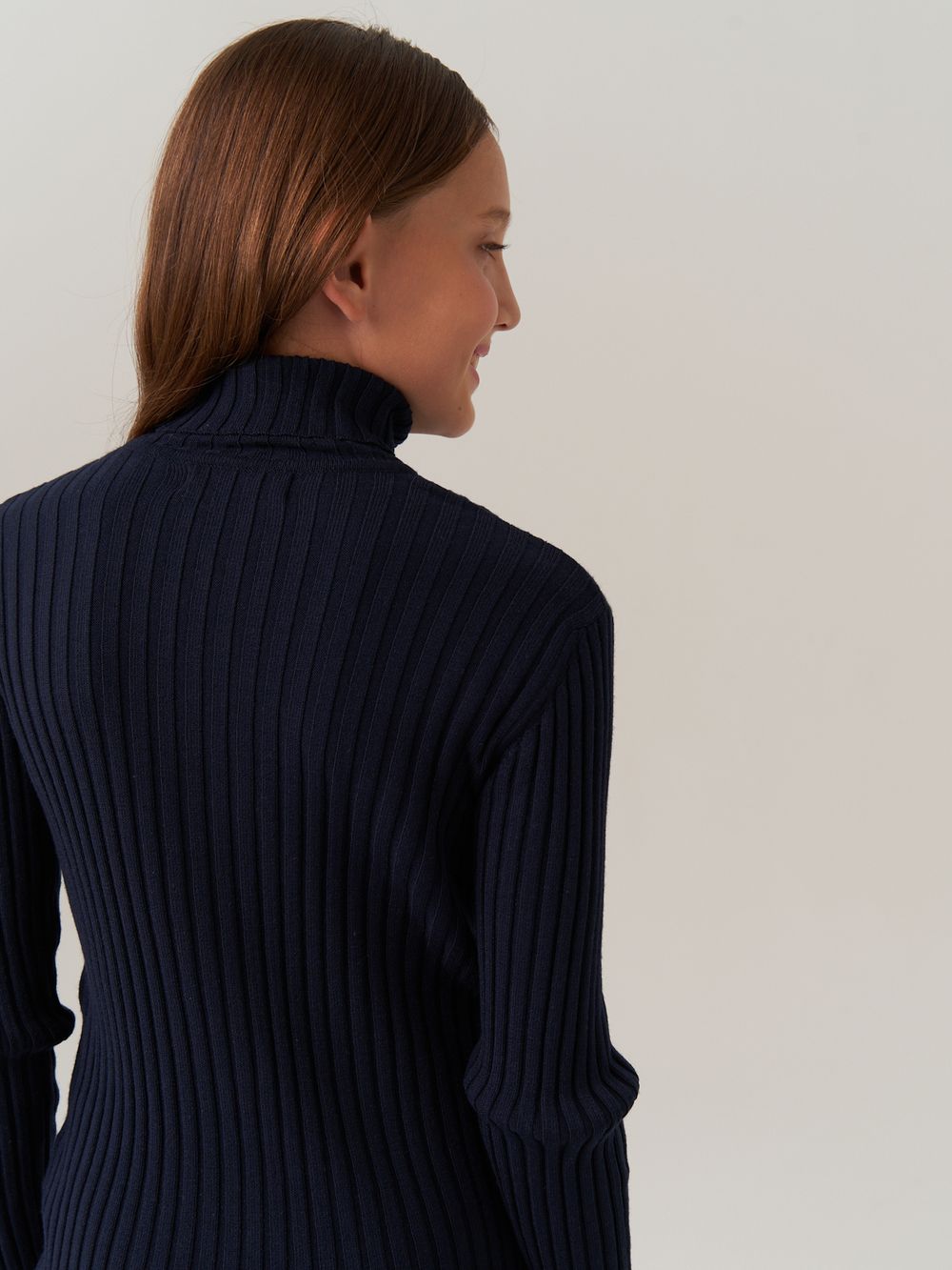 Джемпер водолазка для девочки AT274 синий