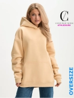 Худи оверсайз с капюшоном теплое с начесом