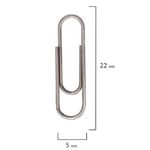 Скрепки канцелярские 22мм, 100шт, Staff, картон. упак.