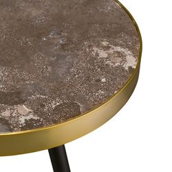 Столик Hedda, Ø40 см, черный/матовое золото