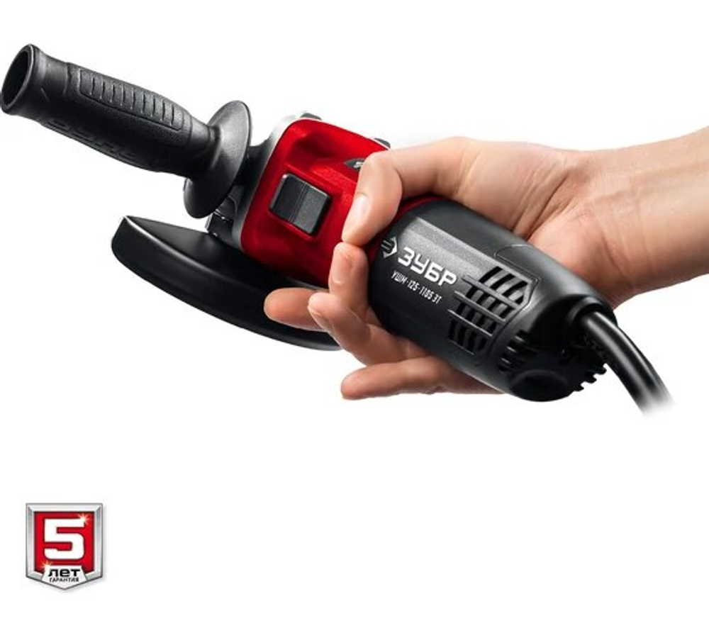 УШМ ЗУБР УШМ-125-1105ЭТ регул.оборотов,125мм,1100Вт (УШМ-125-1105ЭТ)