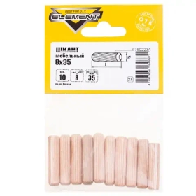 Шкант мебельный 8x35 мм (10 шт) 335920