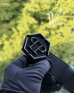 Ремень Philipp Plein Hexagon PVD Black