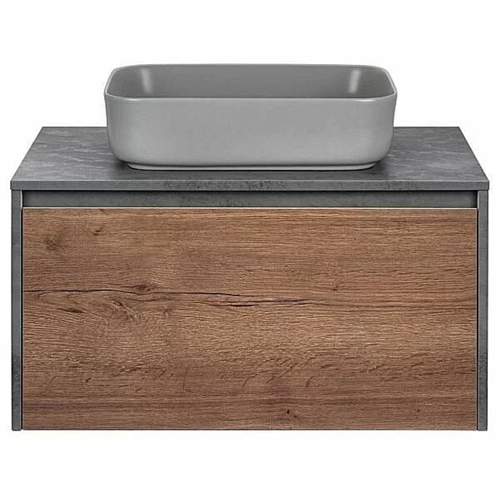 Тумба с раковиной Vincea Mesa 800 T.Oak + Beton