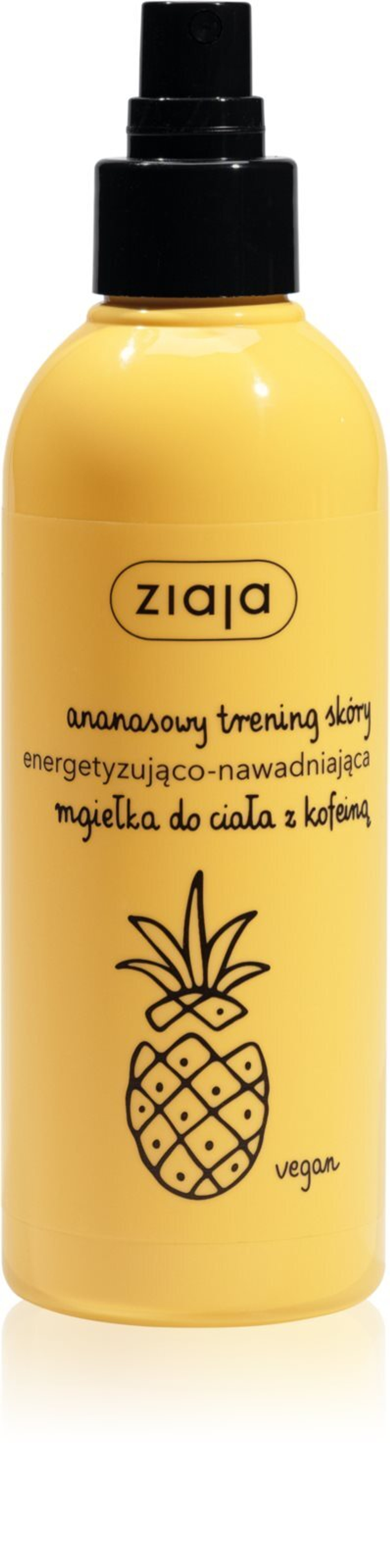 Ziaja Ananasowy Trening Skóry - тонизирующий и увлажняющий спрей для тела с кофеином /   200  ml  / GTIN 5901887050384