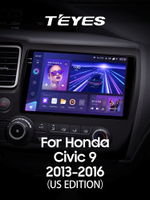 Teyes CC3 2K 9"для Honda Civic 9 2013-2016