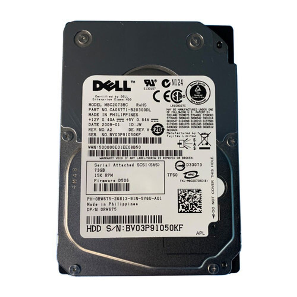 Жесткий диск Fujitsu 72Gb (U300/10000/8Mb) SAS 2,5&quot; CA06731-B10300DL