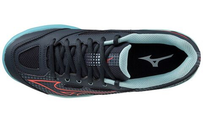 детские Кроссовки теннисные Mizuno Exceed Star Jr. AC - collegiate blue/soleil/tanager turquoise
