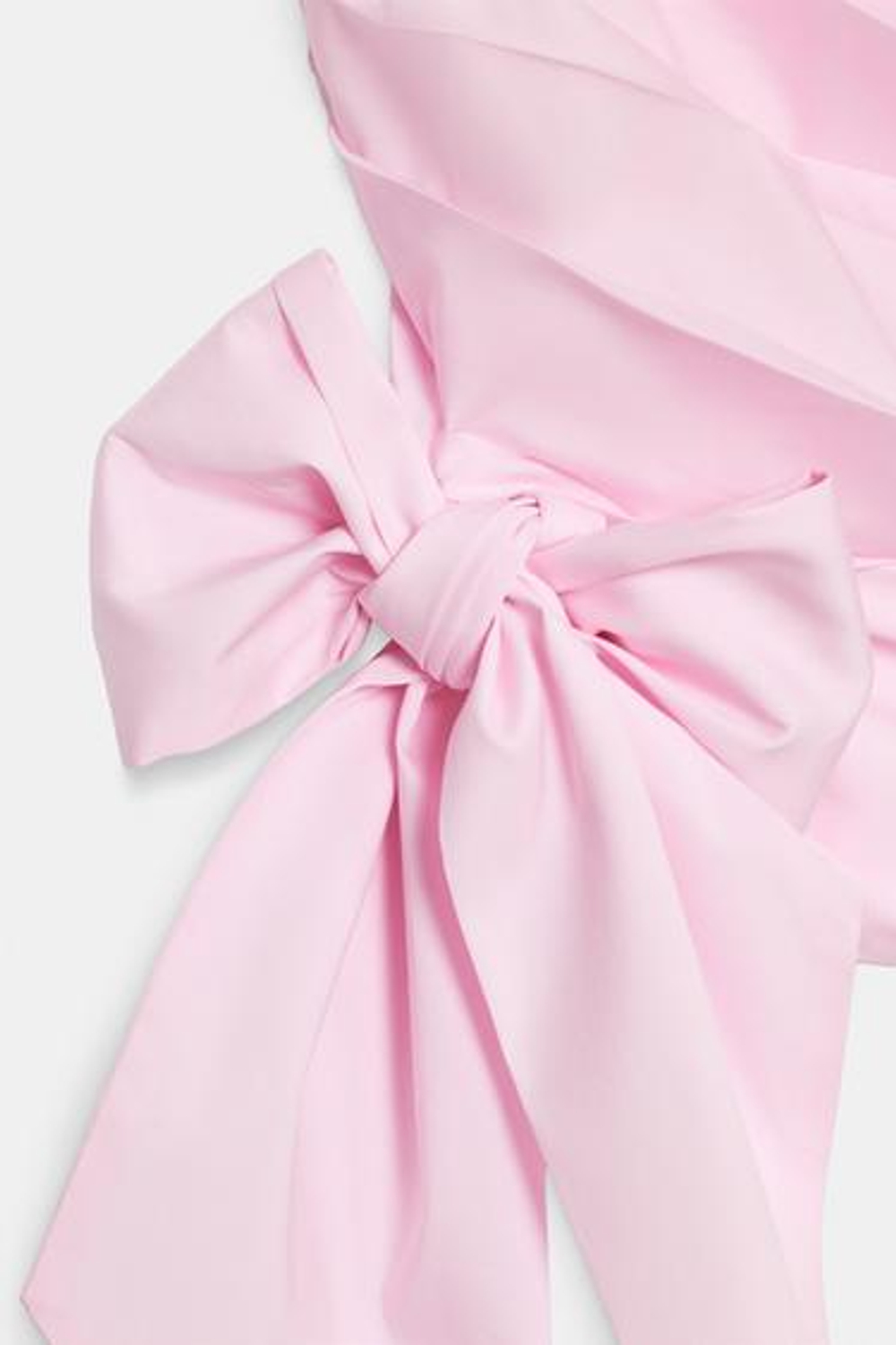 ZARA ТОП ИЗ ПОПЛИНА С ГОРЛОВИНОЙ ХАЛТЕР, СКЛАДКАМИ И ЗАВЯЗКАМИ, РОЗОВЫЙ