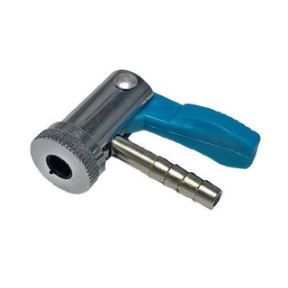 Наконечник на насос перегибающийся С/О металл с Пластик язычком СИНИЙ 2600