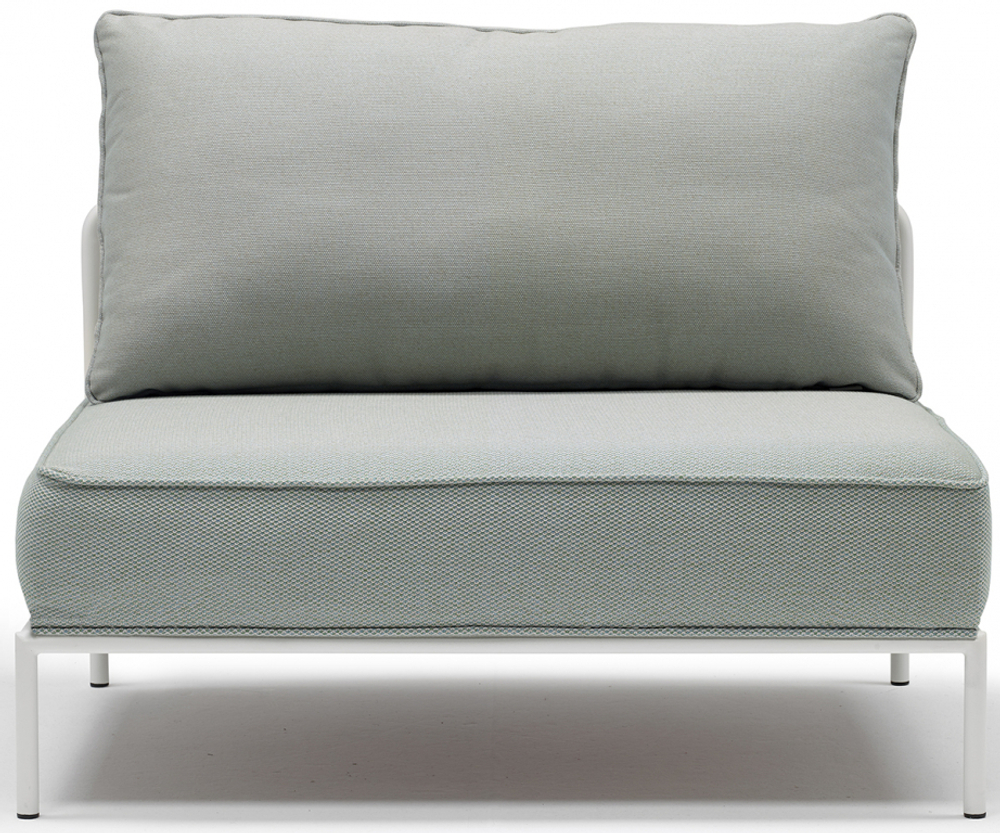 Модуль центральный с подушками Scab Design Flap, лен, зеленый