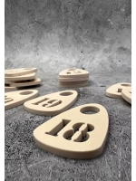 Номерки для гардероба прорезные