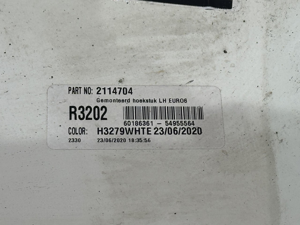 Угол кабины левый 2020г.