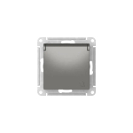 ATLASDESIGN РОЗЕТКА с заземлением со шторками с крышкой,16А,IP20, мех.,быстрозажим. клем., СТАЛЬ