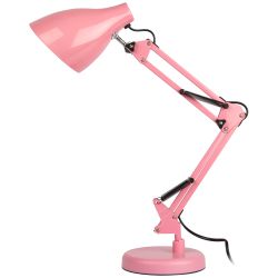 Настольный светильник ЭРА N-123-E27-40W-P Е27 с основанием розовый
