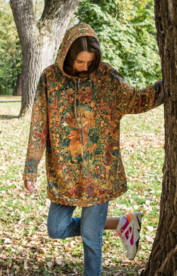 Худи "Четыре стихии", по мотивам фламандских гобеленов 17 века "Времена года, четыре стихии"