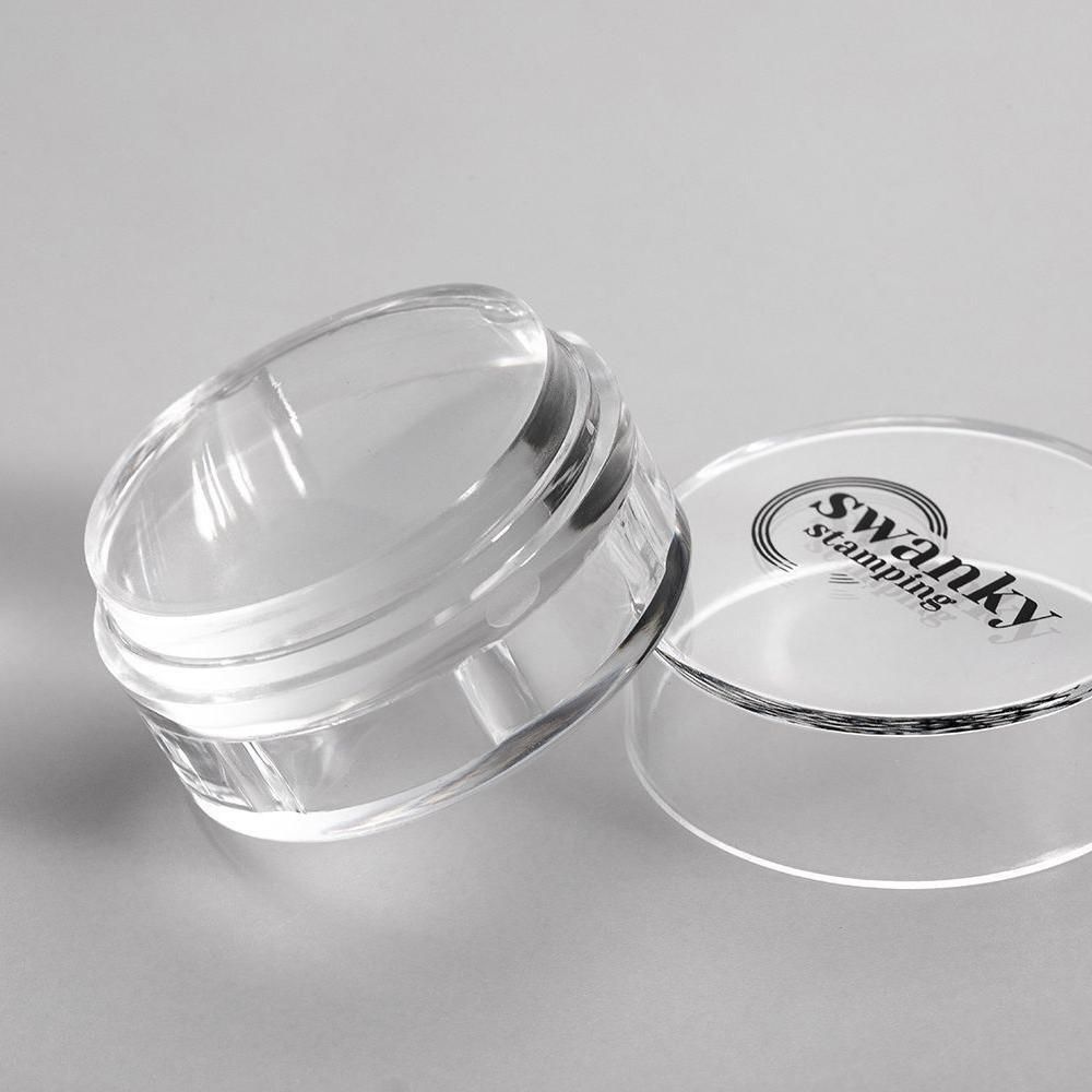 Swanky Stamping Штамп для стемпинга силиконовый, круглый, низкий, 4см прозрачный