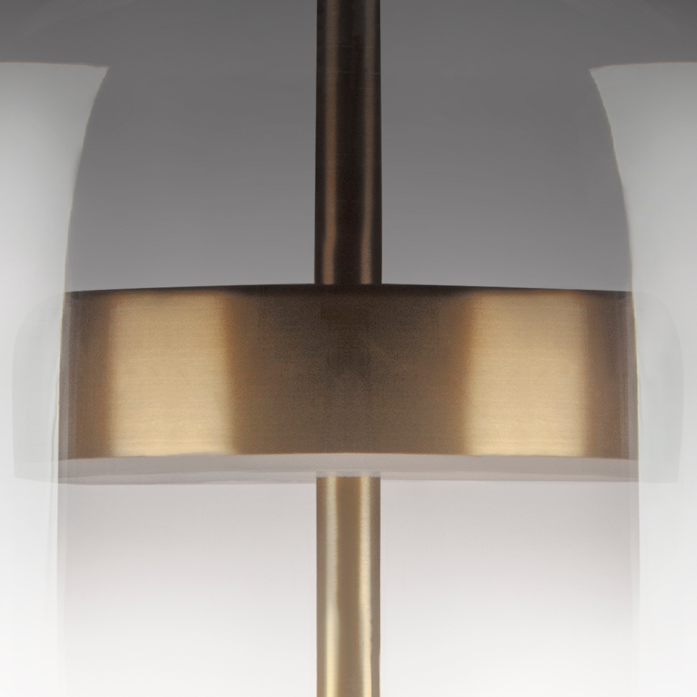 804918 Настольная лампа CUPOLA LED 9W 450LM ЗОЛОТО/ДЫМЧАТЫЙ 3000K