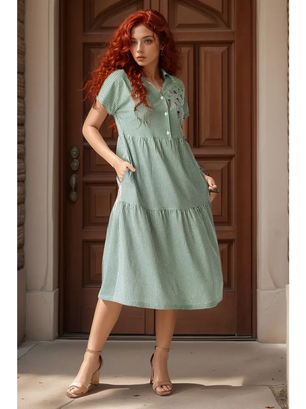 Платье женское "Шалфей"