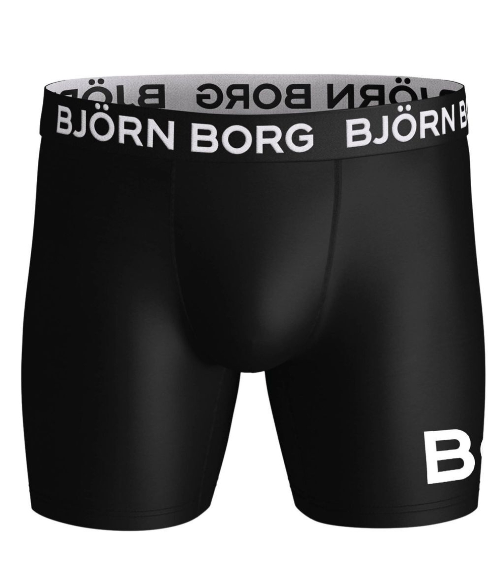 Мужские боксеры спортивные Björn Borg Performance Boxer 2P - black/print