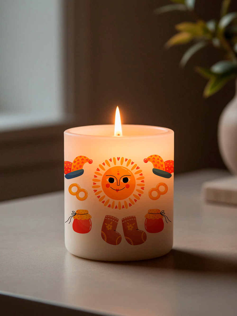 Трансфер переводной - декаль для свечей и гипса русская тематика 002 А5