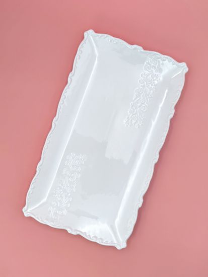 Блюдо прямоугольное 34,5х19,5 см. набор 4 шт. "Орнамент"