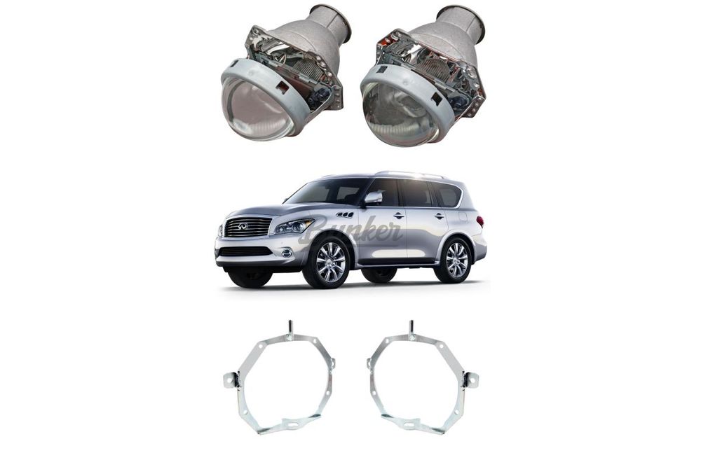 Готовый комплект для замены штатных линз с AFL Infiniti QX56 Z62 2010-2013, Тип №2